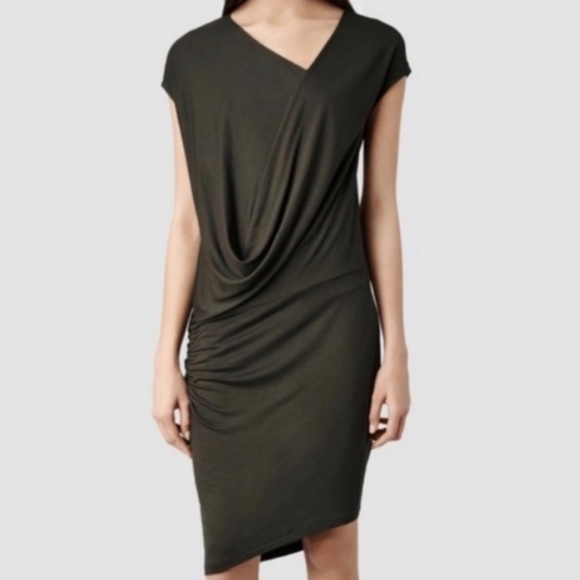 All Saints Isa CI Dress US 4 Black - Picture 1 of 9